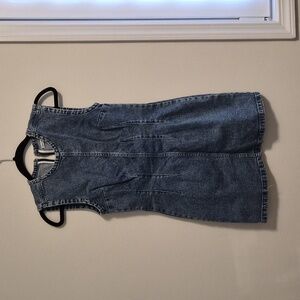 Abercrombie & Fitch Denim Sleeveless Mini Dress